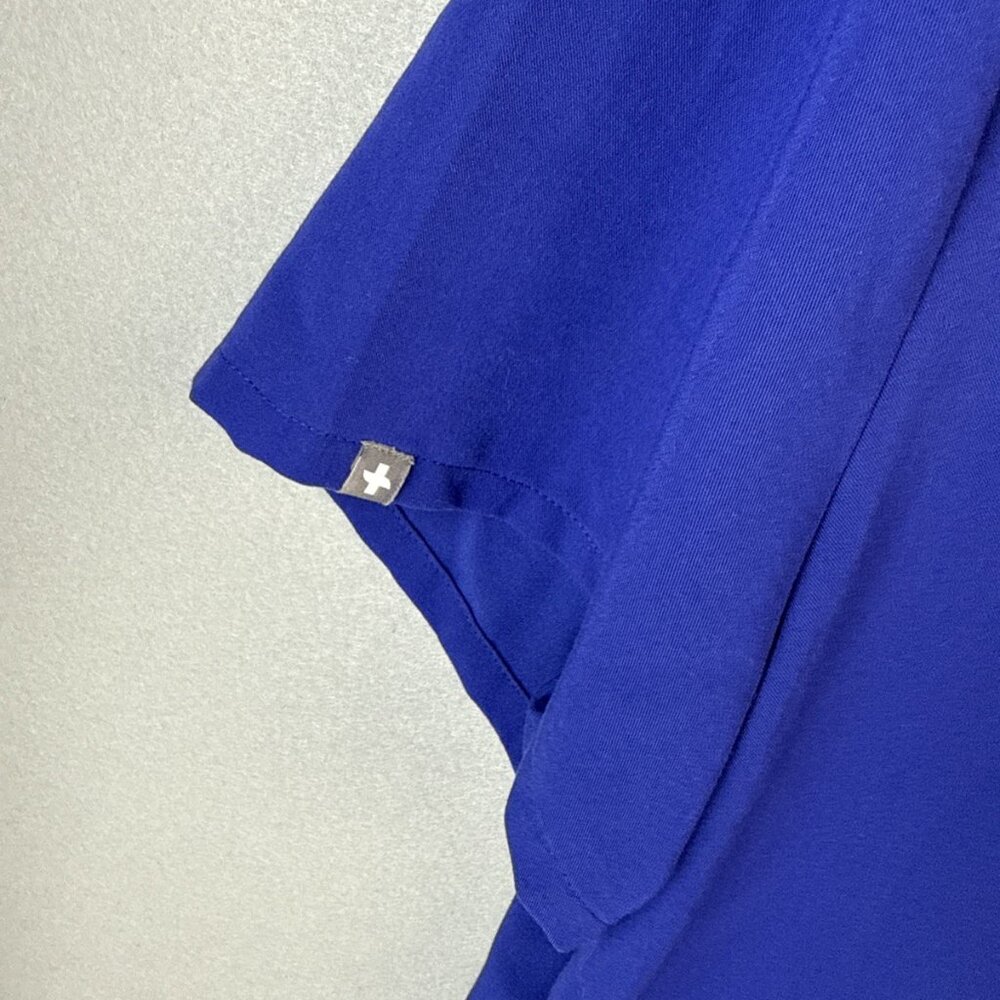 Figs Technical Collection Pullover Scrub Top Women’s Size XL Blue Vet Tech Nurse - Picture 4 of 10